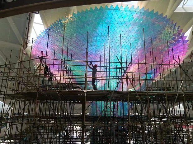 济宁亚克力变换灯光雕塑 不锈钢灯光树雕塑