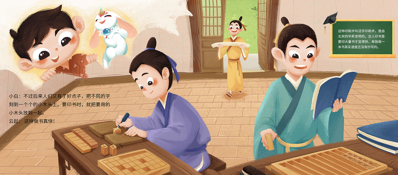 爸爸最喜欢的书（图ZMzM3NjI3NDc2） - 绘本 - 站酷设计师没毛病插画原创素材 - 站酷ZCOOL