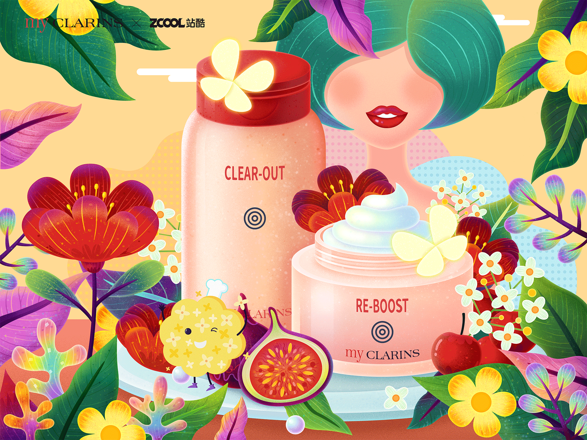 #my CLARINS 寻找天然好食肌# -美肌餐厅（图ZMjk4NzQwMDMy） - 海报 - 站酷设计师dreamer44原创素材 - 站酷ZCOOL