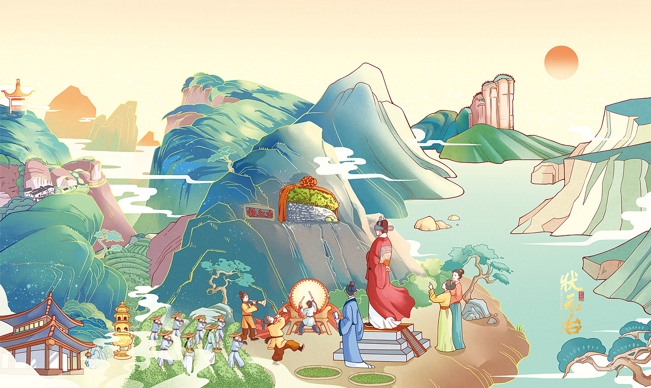 西麒创意 — 状元台颂福系列茶业包装设计（图ZMzI3NzczOTYw） - 包装 - 站酷设计师西麒创意原创素材 - 站酷ZCOOL