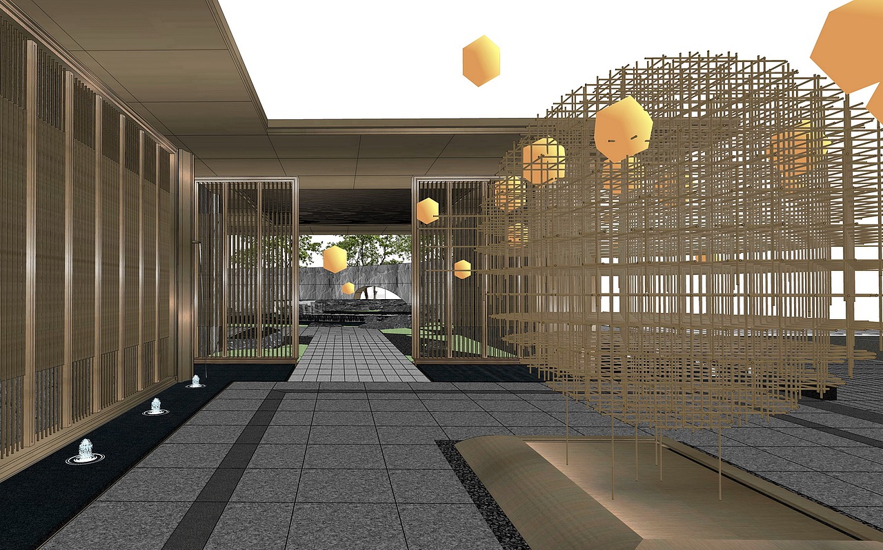 雅郡和府示范区景观SU模型下载