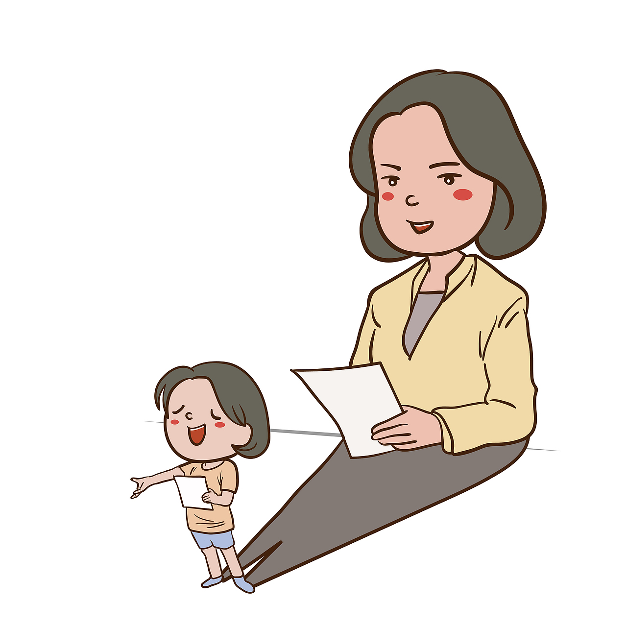 家庭梦想系列小人插画（图ZMzE2NDczMzMy） - 字体/字形 - 站酷设计师小胖鬼鬼原创素材 - 站酷ZCOOL