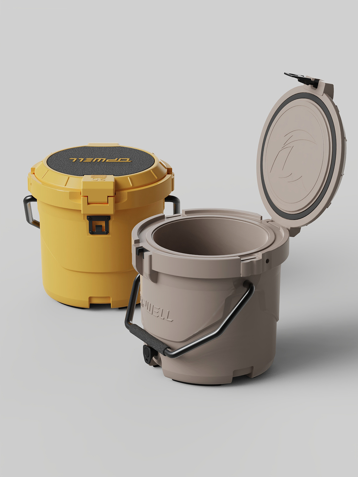 Upwell Cooler - 盛装炫彩夏日的户外冰桶（图ZMzUxODAzMjMy） - 生活用品 - 站酷设计师物物设计Charie原创素材 - 站酷ZCOOL