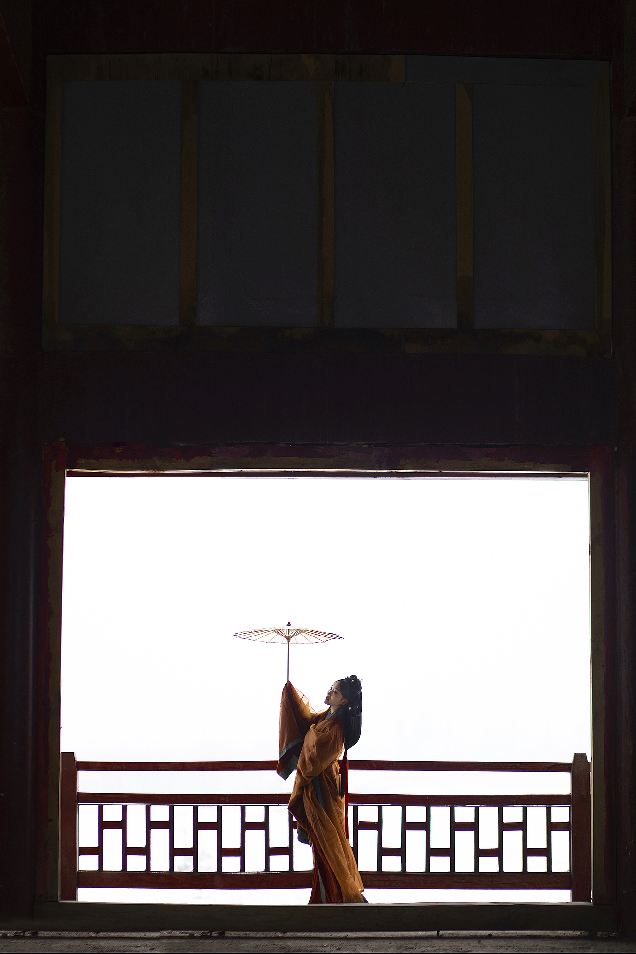 银川古风人像拍摄 战国袍雪景