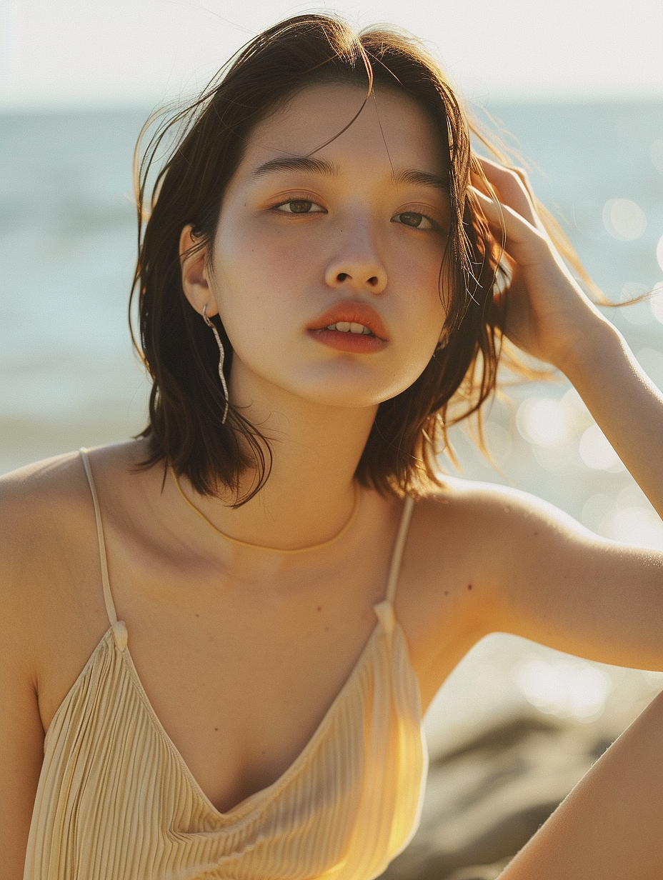 midjourney|海边写真