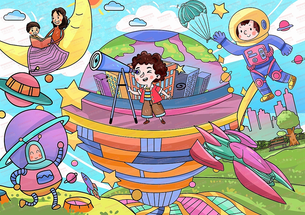 中小学生电脑绘画作品创作制作