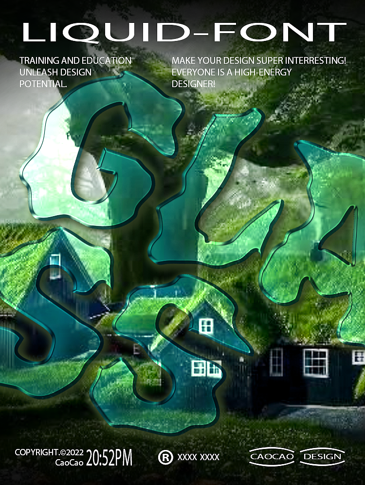 【第二十五天】透明玻璃效果海報(bào)設(shè)計(jì)（圖ZMzIwMDU4NjA0） - 海報(bào) - 站酷設(shè)計(jì)師草草__原創(chuàng)素材 - 站酷ZCOOL