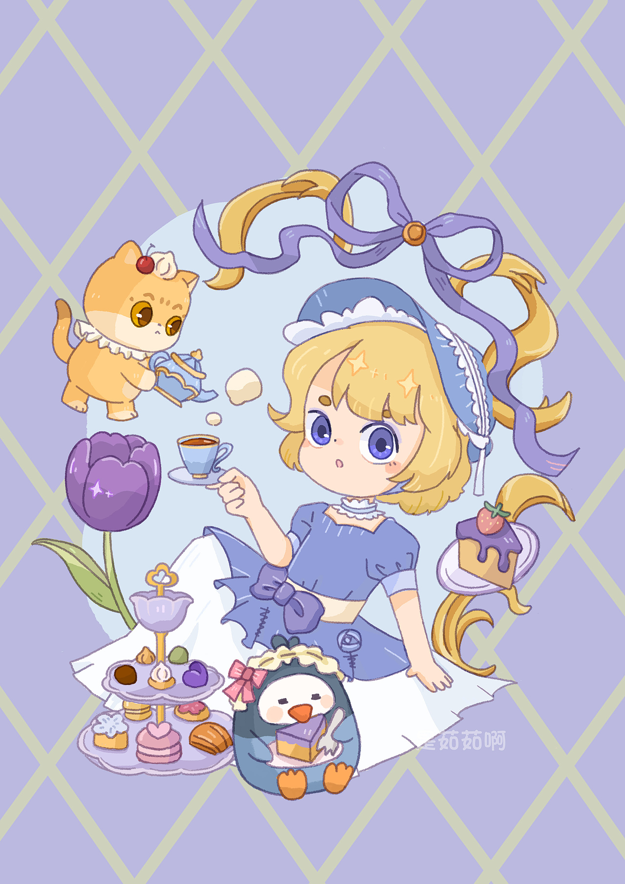 来一场春日茶话会吧（图ZMzM2NzkwOTQ4） - 创作习作 - 站酷设计师木木茹muru原创素材 - 站酷ZCOOL