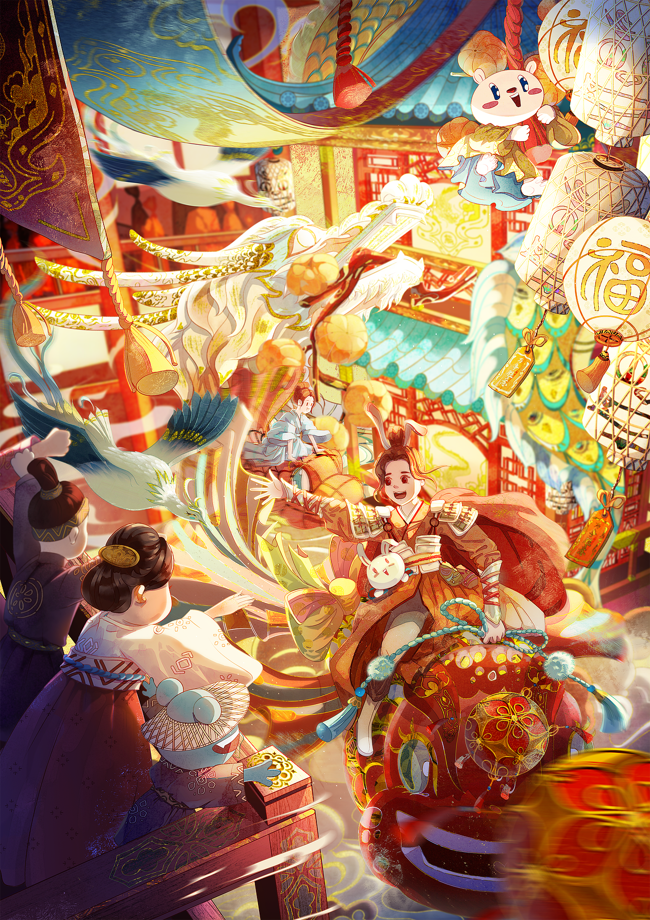 氛围感国风角色/场景小合集（图ZMzIzNjE2NTg0） - 商业插画 - 站酷设计师熊只只呀原创素材 - 站酷ZCOOL