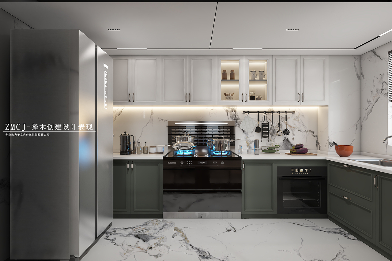 简美风格全屋—择木创建柒柒效果图