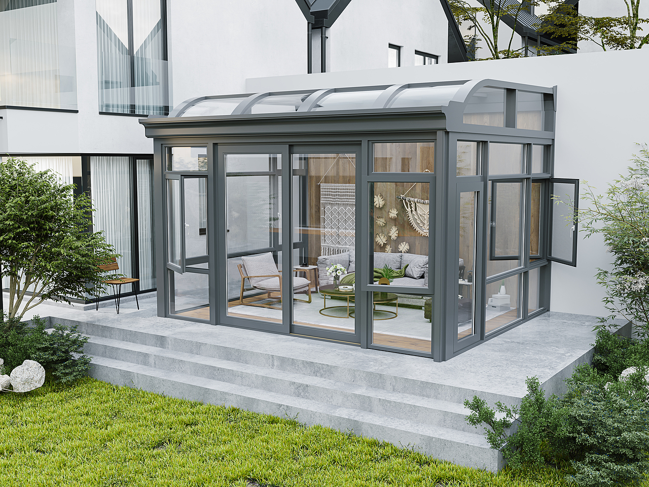 现代门窗效果图