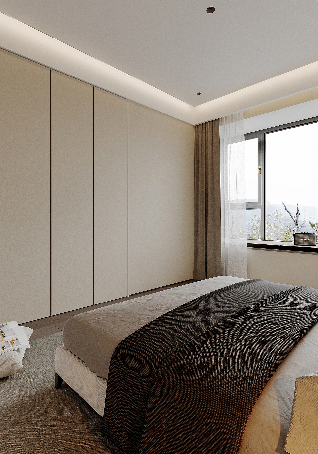 新作｜现代 极简 客厅 卧室（图ZMzMyNjIxNzQ4） - 家装设计 - 站酷设计师止果视觉原创素材 - 站酷ZCOOL