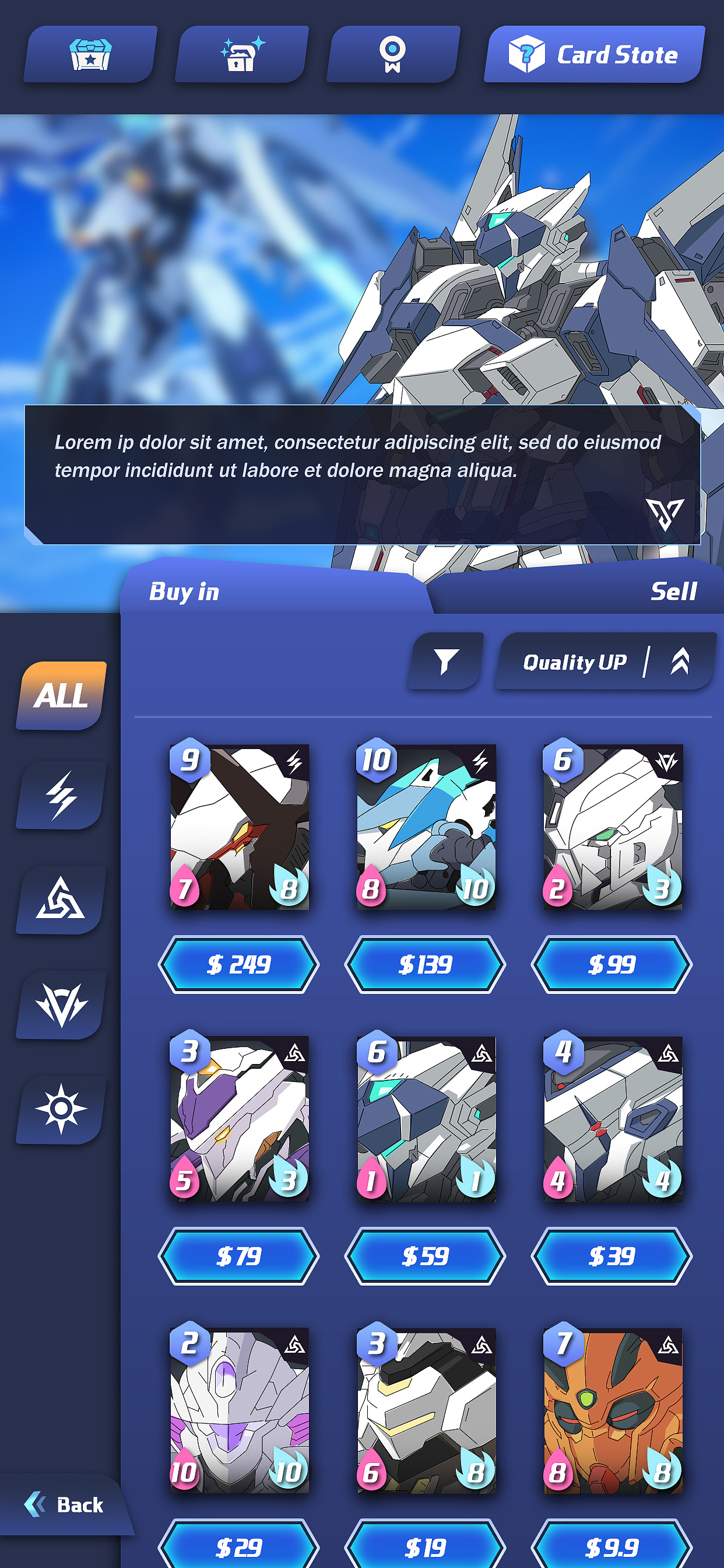 项目原创作品-《Mecha War》（2023）（图ZMzQyMjA0MjE2） - 游戏UI - 站酷设计师S_Leaf原创素材 - 站酷ZCOOL