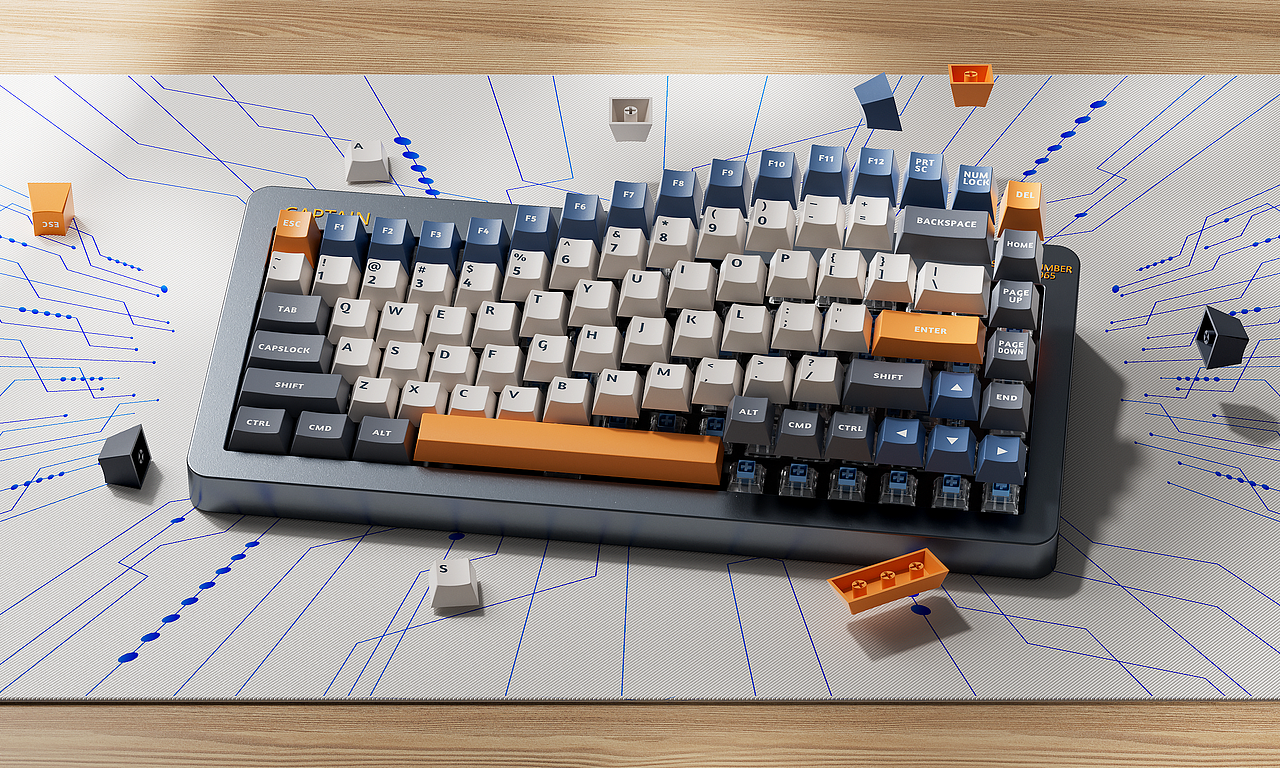 产品渲染(键盘+加湿器+数据线)