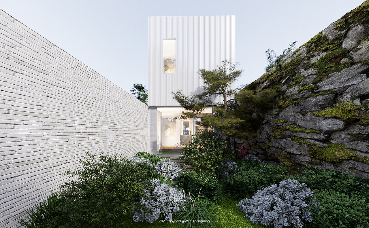 效果图表现 —《阴天氛围感别墅》（图ZMzQxMDU2NjYw） - 建筑设计 - 站酷设计师Weekhengming原创素材 - 站酷ZCOOL