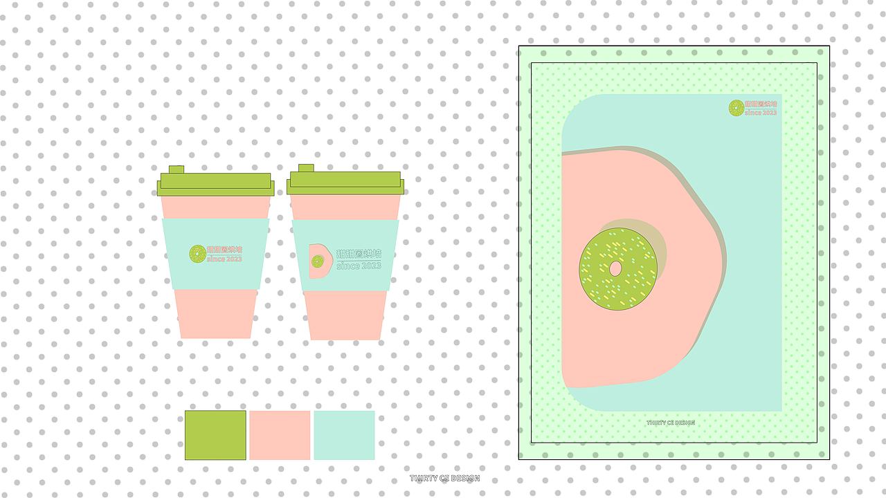 甜甜圈烘培店品牌插画（图ZMzM3NzAxMzQw） - 创作习作 - 站酷设计师三十册原创素材 - 站酷ZCOOL