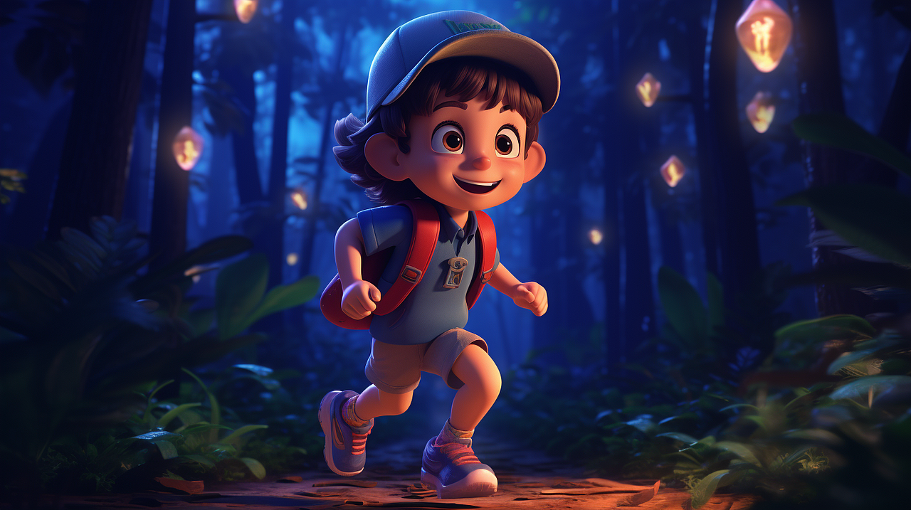 Midjourney 小男孩在森林探险（图ZMzUyMzIyMjUy） - AI作品 - 站酷设计师啊沐沐1原创素材 - 站酷ZCOOL