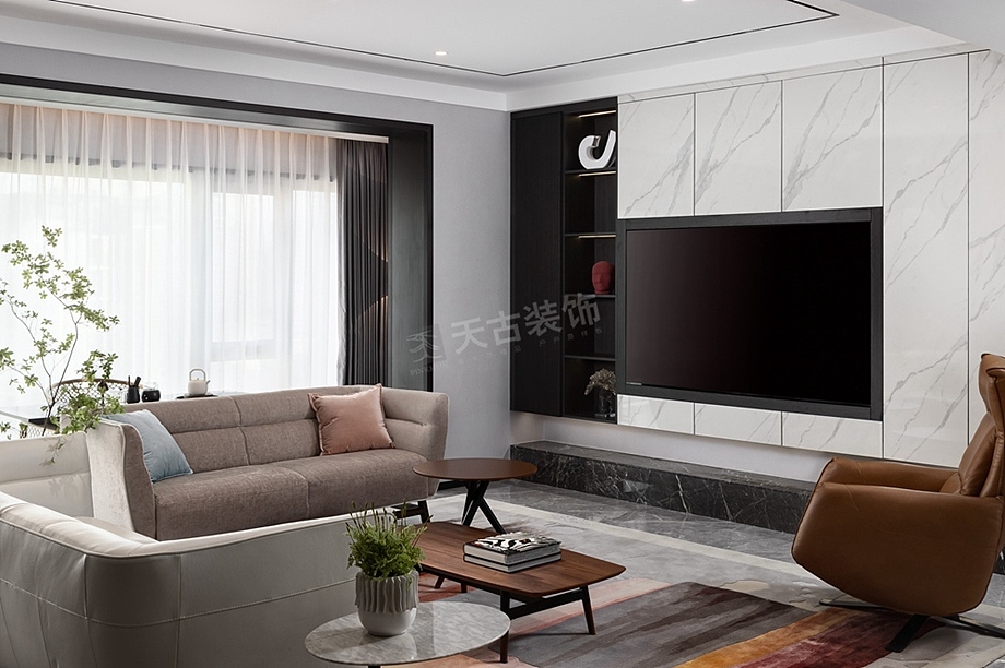 万科御澜道(跃层)装修案例,现代简约风设计完工实景