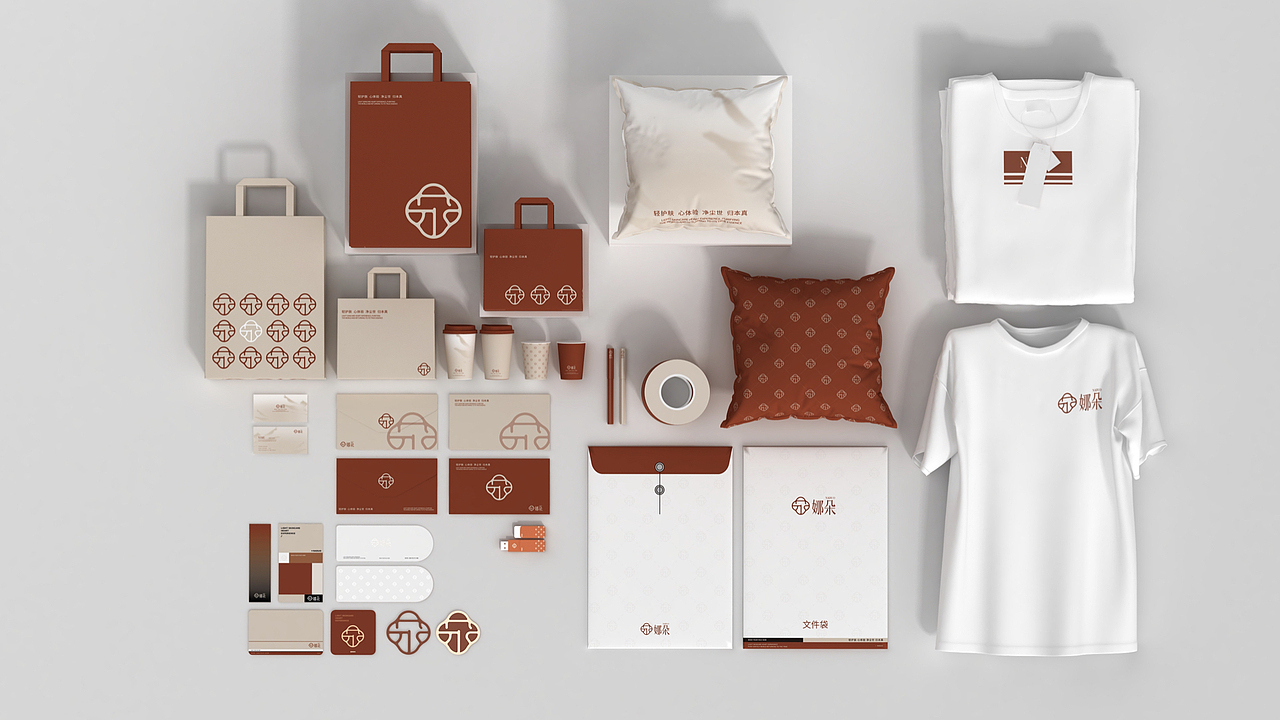 连锁品牌娜朵洗脸吧VI包装产品空间设计部分展示