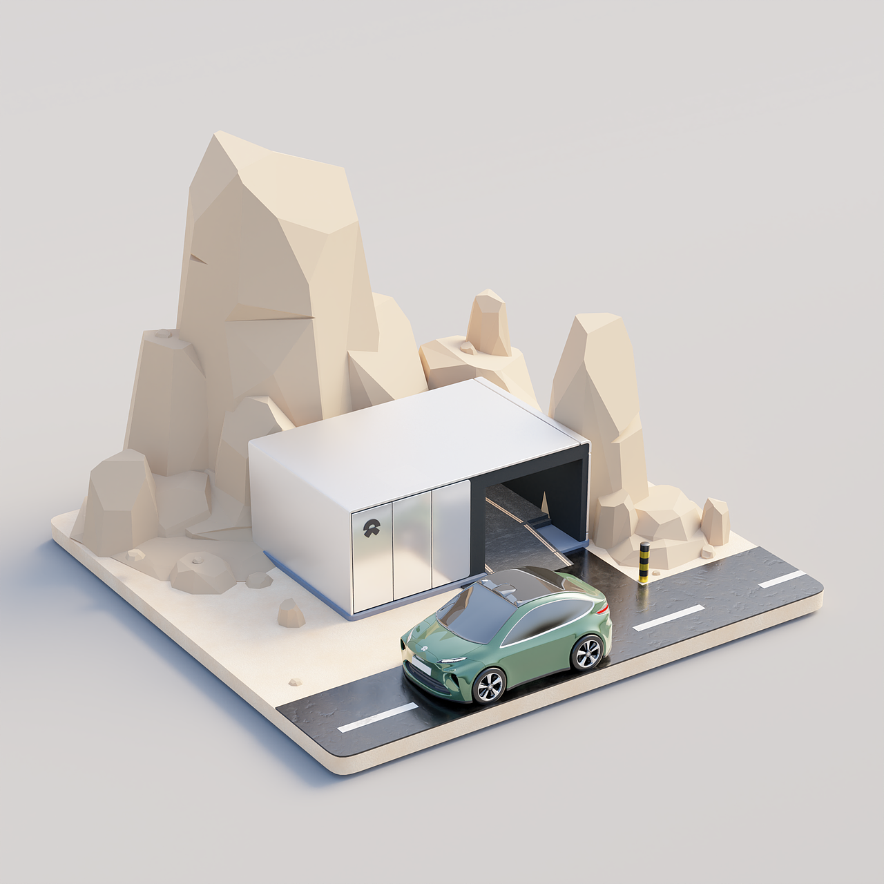 3D小场景练习（图ZMzAxNDM2ODQ4） - 场景 - 站酷设计师pingcaoshuisu原创素材 - 站酷ZCOOL