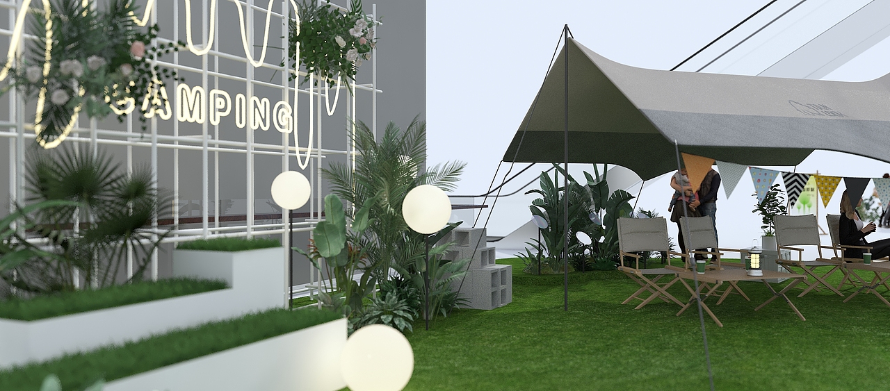 春日露营系列C（图ZMzMxMDk4Mjgw） - 场景 - 站酷设计师兔子洞大白兔原创素材 - 站酷ZCOOL