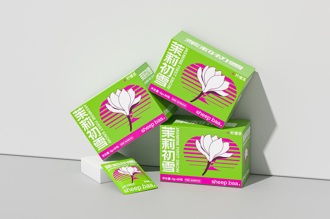 sheep baa | 茉莉初雪柠檬茶包装设计（图ZMzQ2NDU4MTk2） - 包装 - 站酷设计师青轶设计原创素材 - 站酷ZCOOL