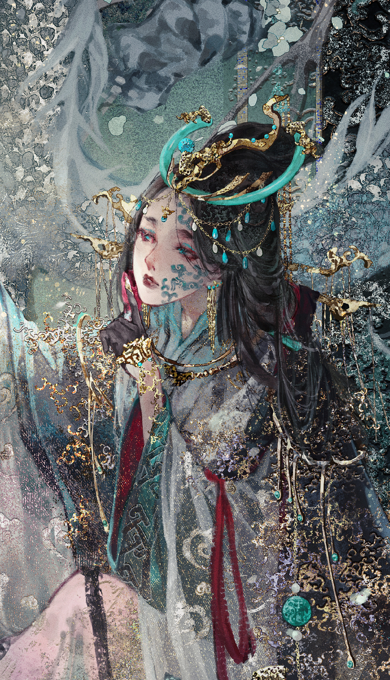 国宝拟人之春秋云纹铜禁（图ZMzQ0MzA3MzYw） - 艺术插画 - 站酷设计师画画的玉玉卿原创素材 - 站酷ZCOOL
