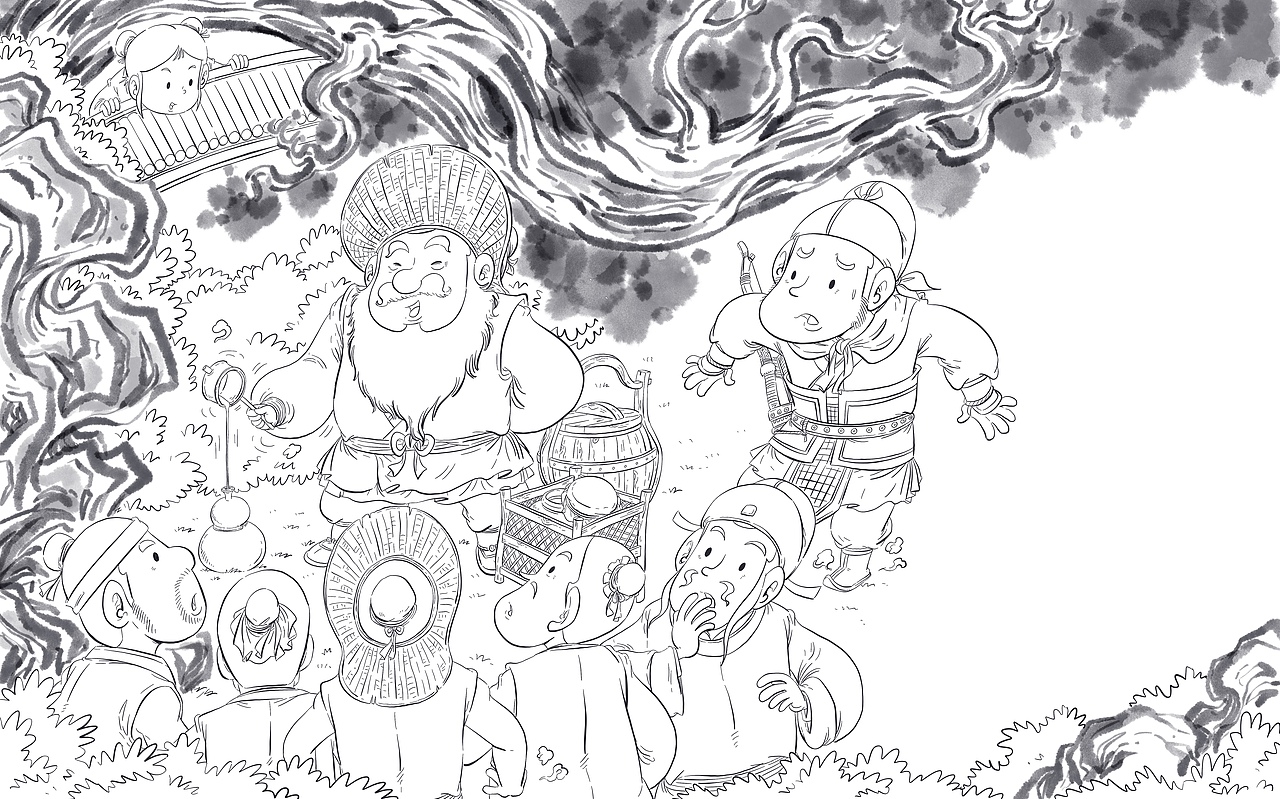 一套小绘本--卖油翁