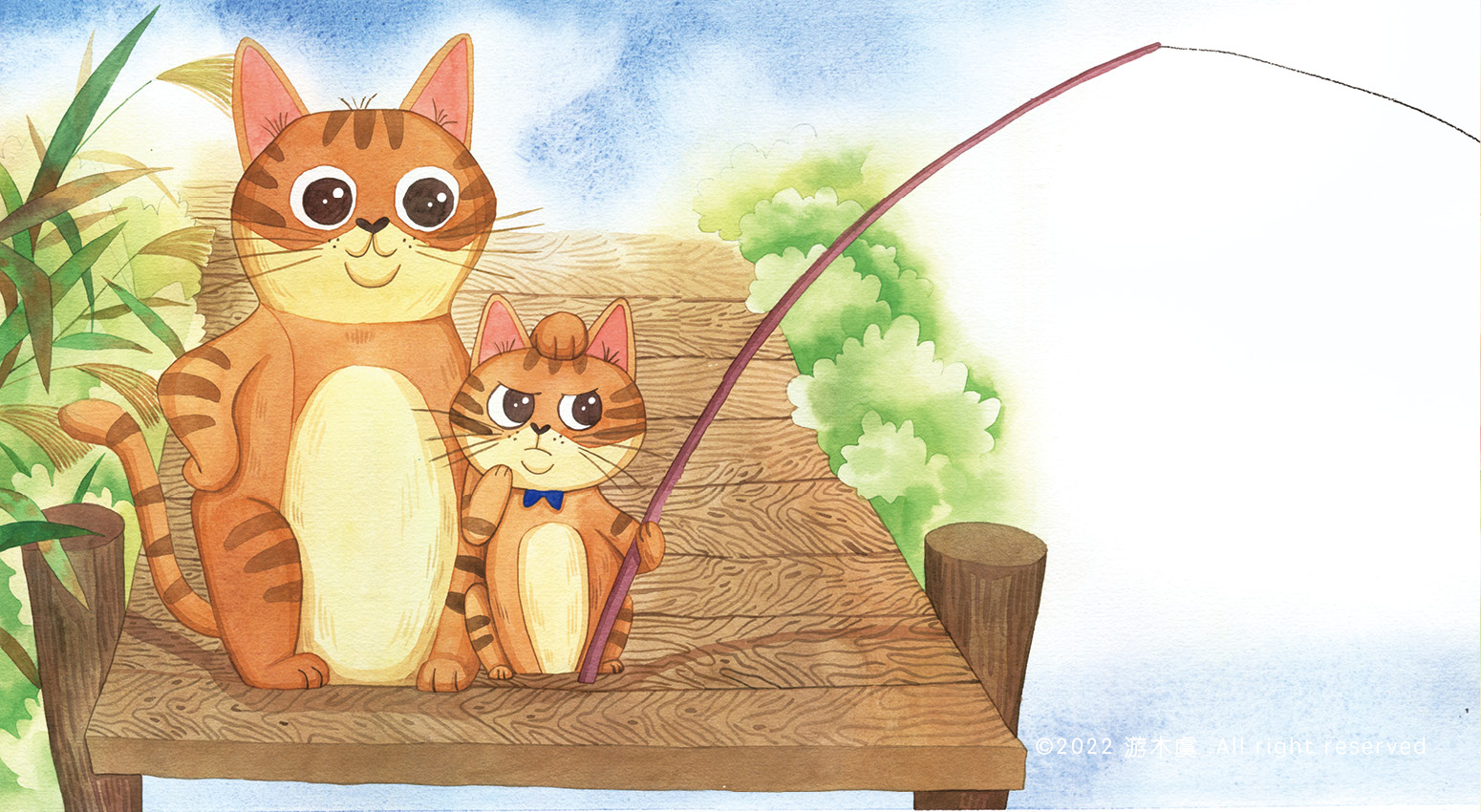 【绘本】小猫钓鱼