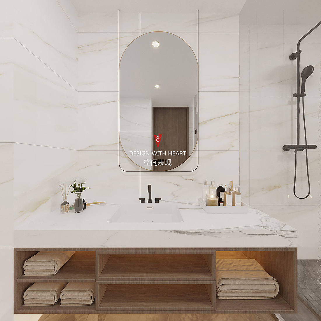 V8空间表现 | 新中式公寓设计