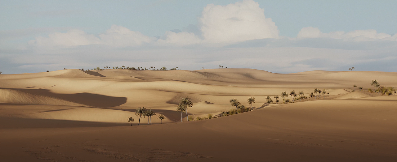 GAEA写实景观地形设计4K场景