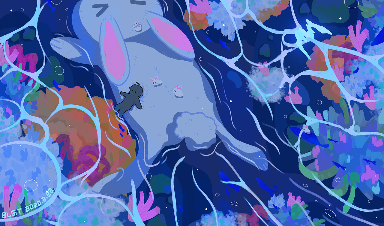 记录一场有关黛蓝色的旅行（图ZMzMyMDgzNTIw） - 艺术插画 - 站酷设计师玻璃罐头BLGT原创素材 - 站酷ZCOOL