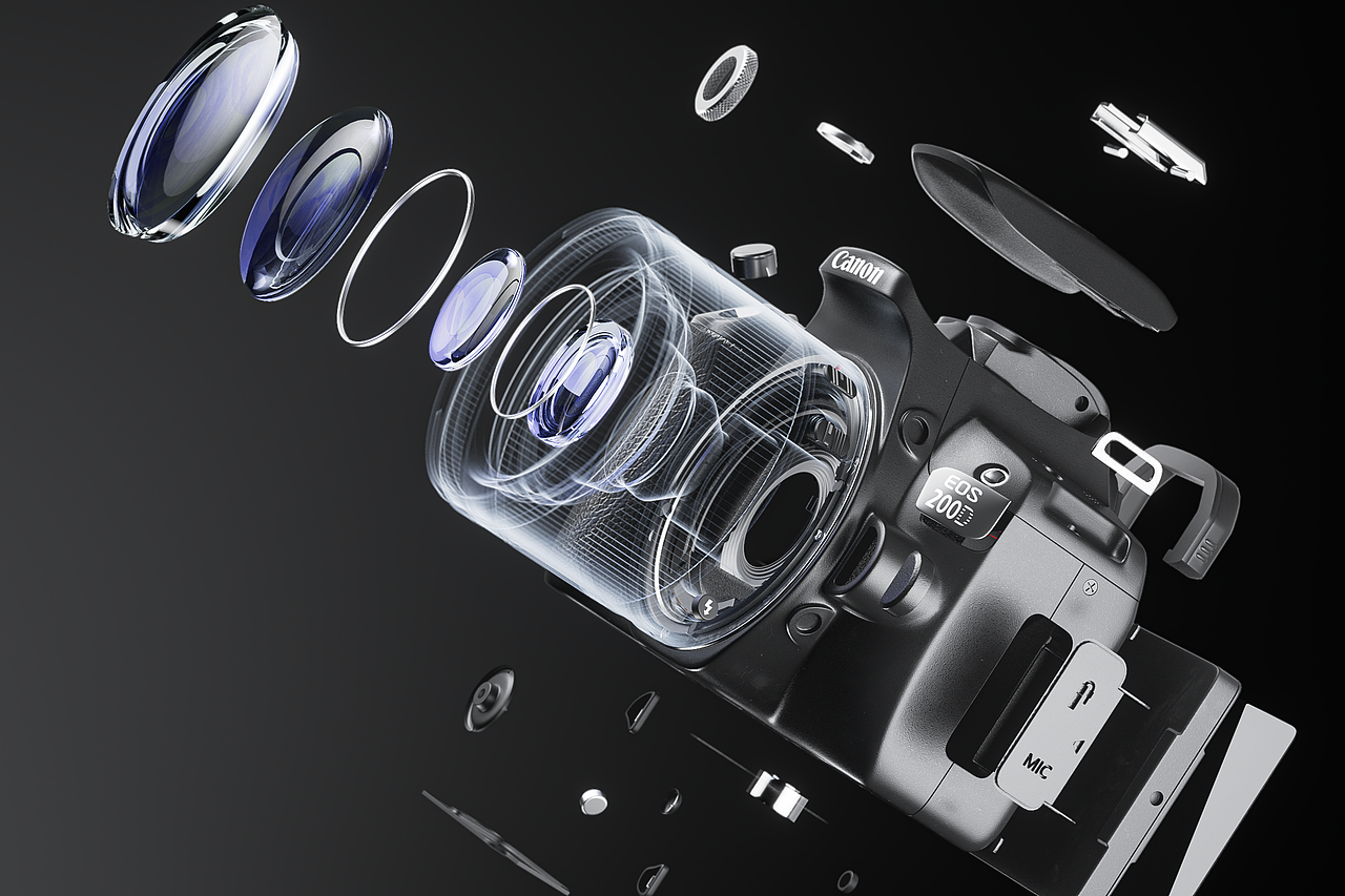 渲染练习_相机（图ZMzMzMjYzMjYw） - 产品 - 站酷设计师桔子不是橘子_原创素材 - 站酷ZCOOL