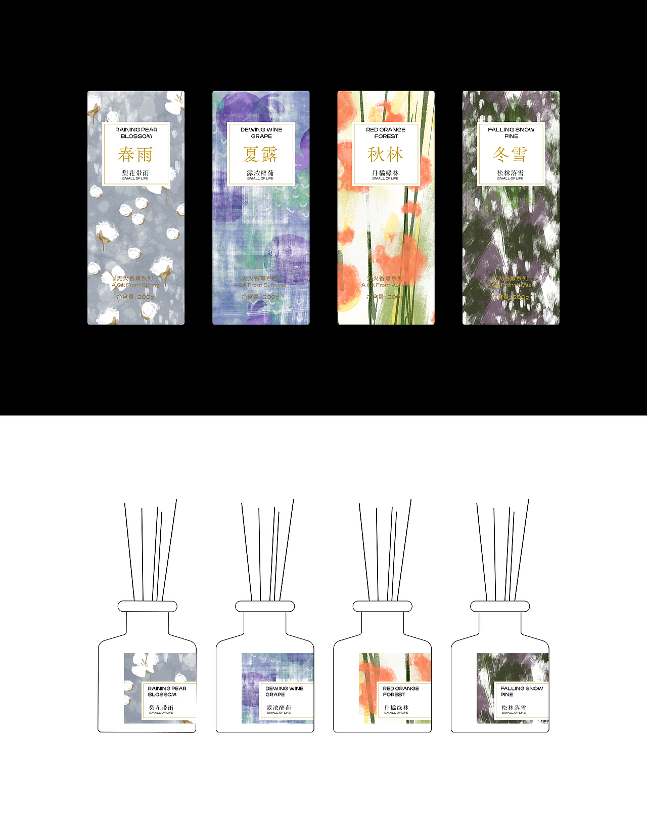 包装设计｜四季之诗无火香薰（图ZMzQzMDk2NDA0） - 包装 - 站酷设计师摔不破的大爷原创素材 - 站酷ZCOOL