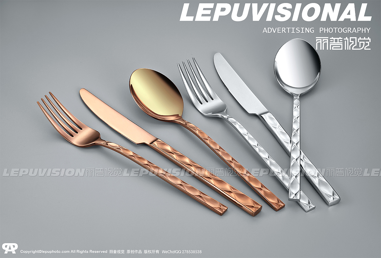 不锈钢餐具摄影|五金金属摄影|电商食品摄影|丽普视觉