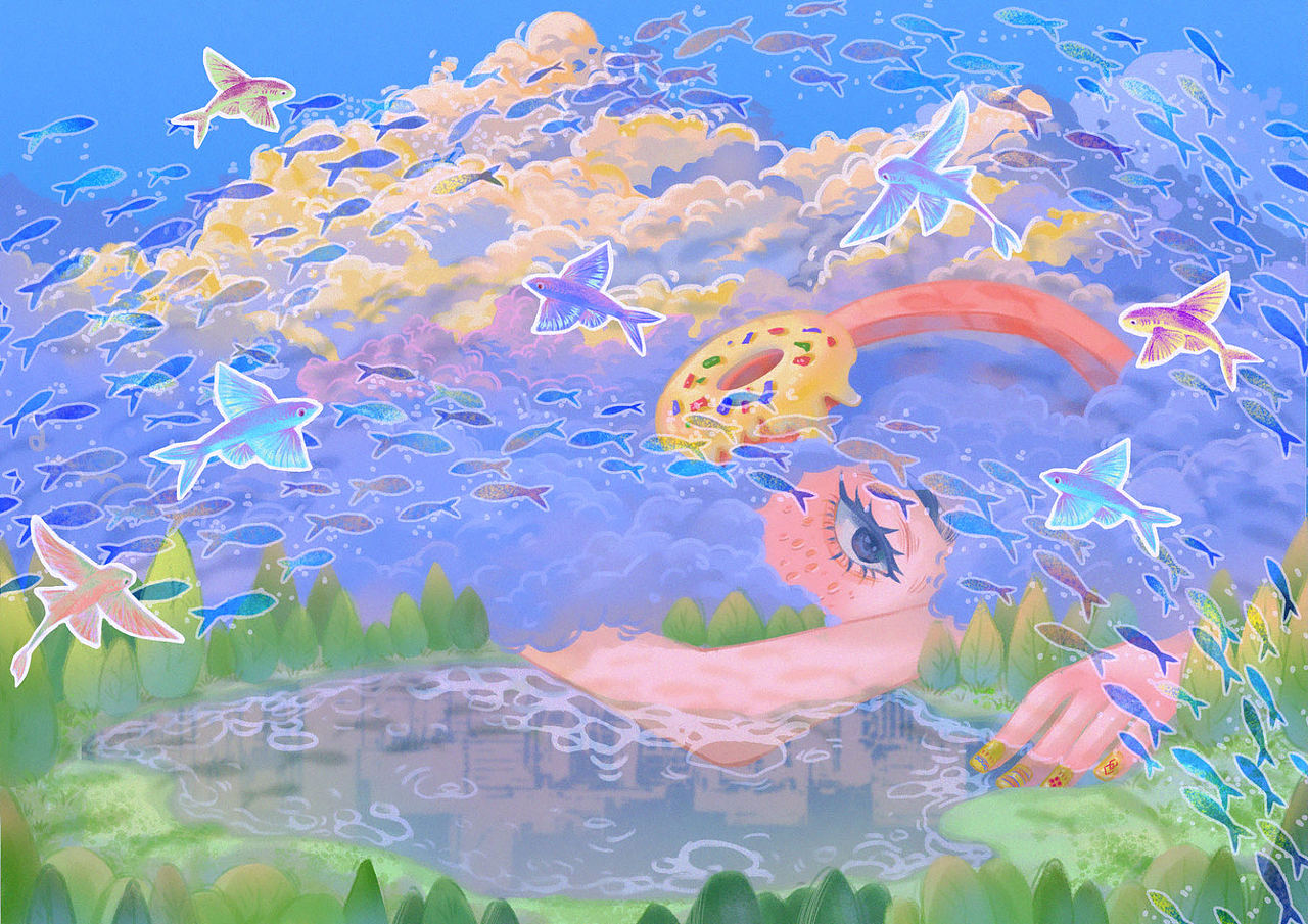 躲藏/艺术插画（图ZMzU5ODgzMDYw） - 艺术插画 - 站酷设计师厌麦粥原创素材 - 站酷ZCOOL