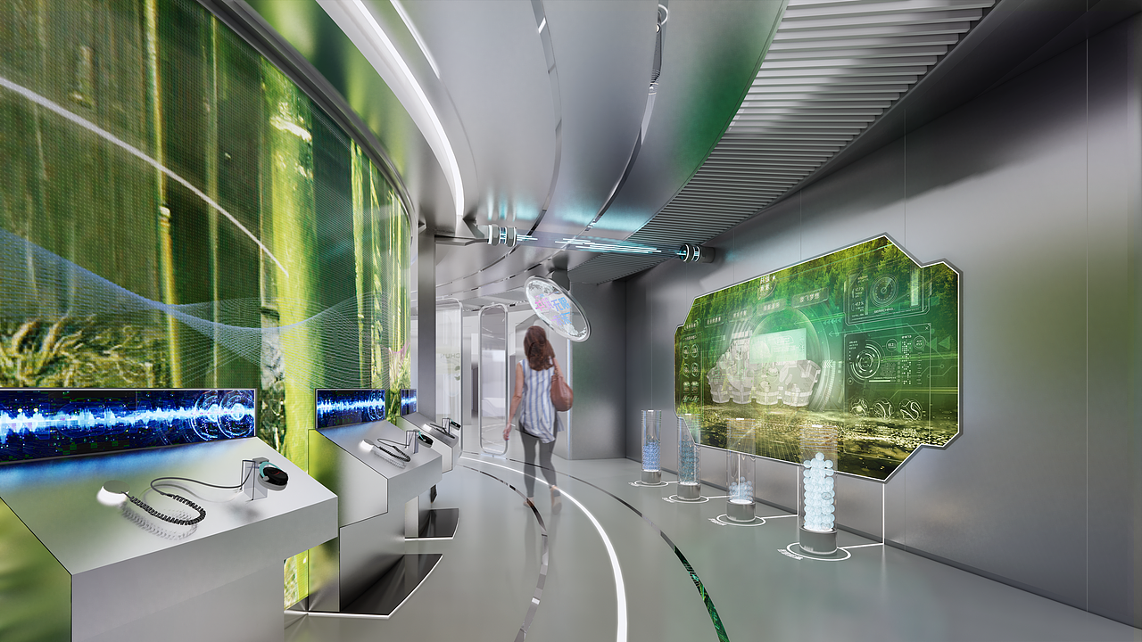 空调展示中心设计效果图（图ZMzUzNDU5NDY0） - 展陈设计 - 站酷设计师嶽臨Alin原创素材 - 站酷ZCOOL