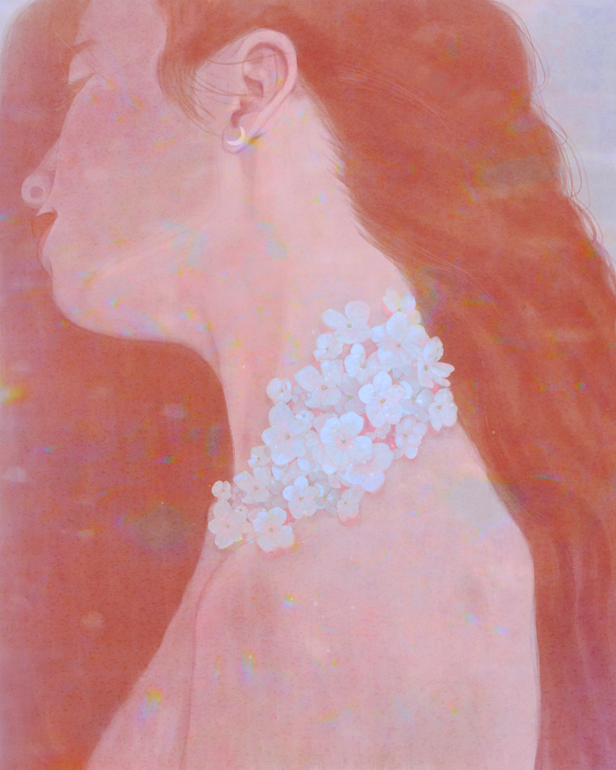 被亲吻过的脖颈都生出了花来