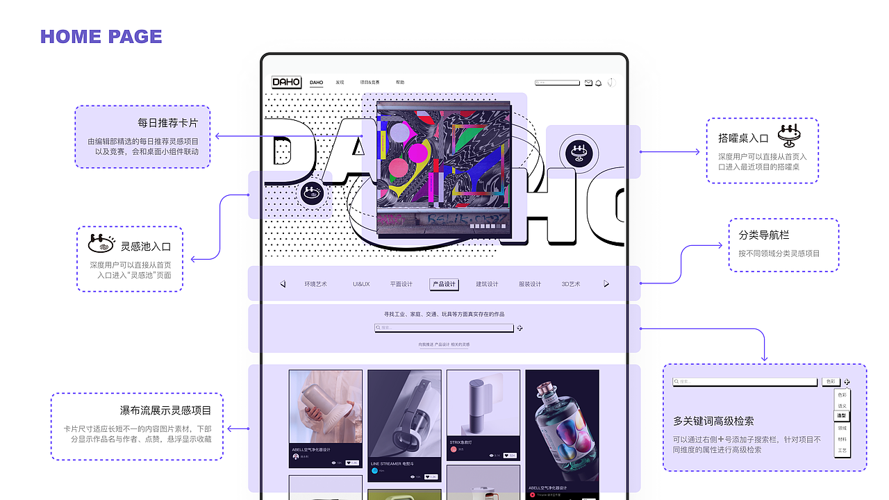 DAHOO！搭伙APP——新手友好型设计平台（图ZMzYxMDAxMjUy） - 交互/UE - 站酷设计师花果山设计小队原创素材 - 站酷ZCOOL