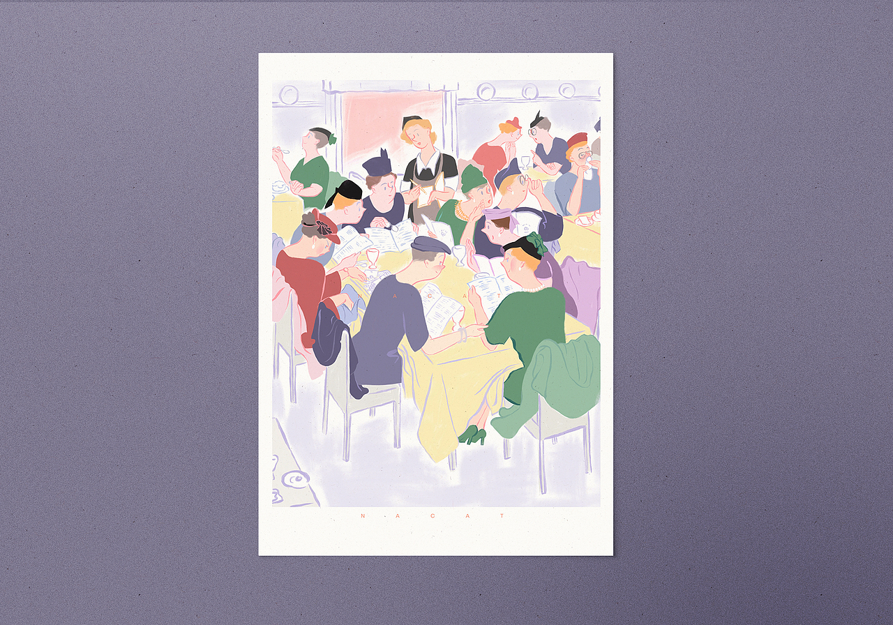 贵妇的美好时代|复古插画