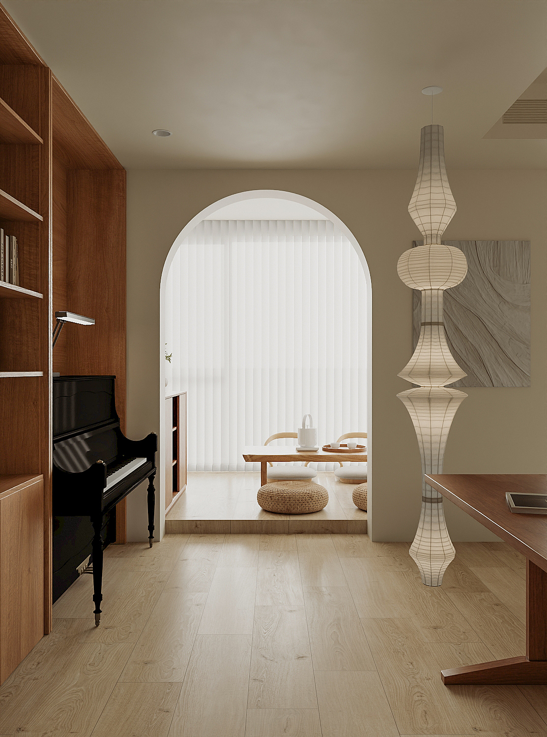 效果图|侘寂风家装设计（图ZMzUzMjAxNDA4） - 家装设计 - 站酷设计师IZZIE丨VISION原创素材 - 站酷ZCOOL