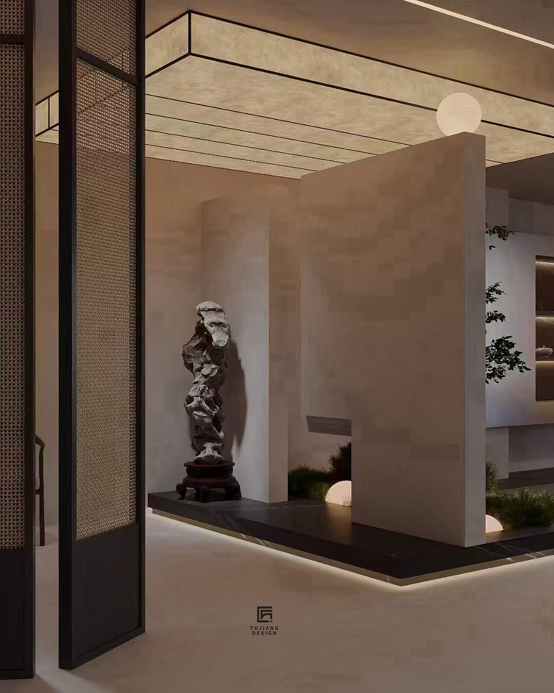 新中式办公室设计案例｜静谧雅致办公，尽享儒雅之美