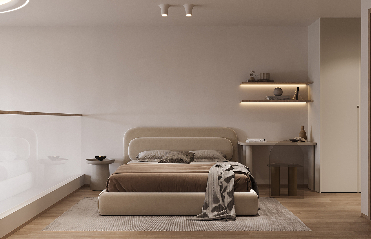 奶油原木系loft |普通女孩的40平温馨小家