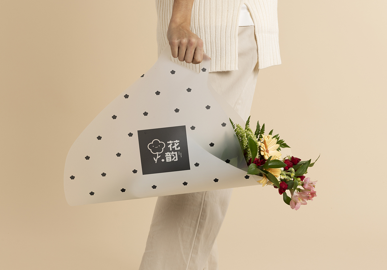 花韵logo设计,标志设计,花店logo,鲜花店