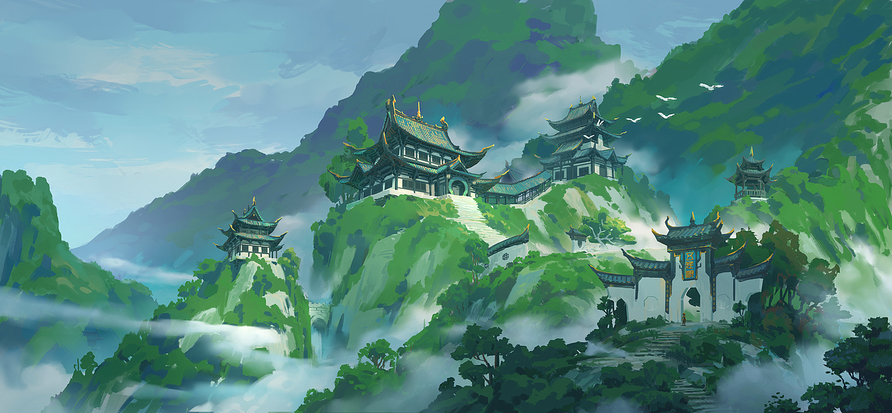 给动画片《新西游历险记》做的一些场景设定(合集)