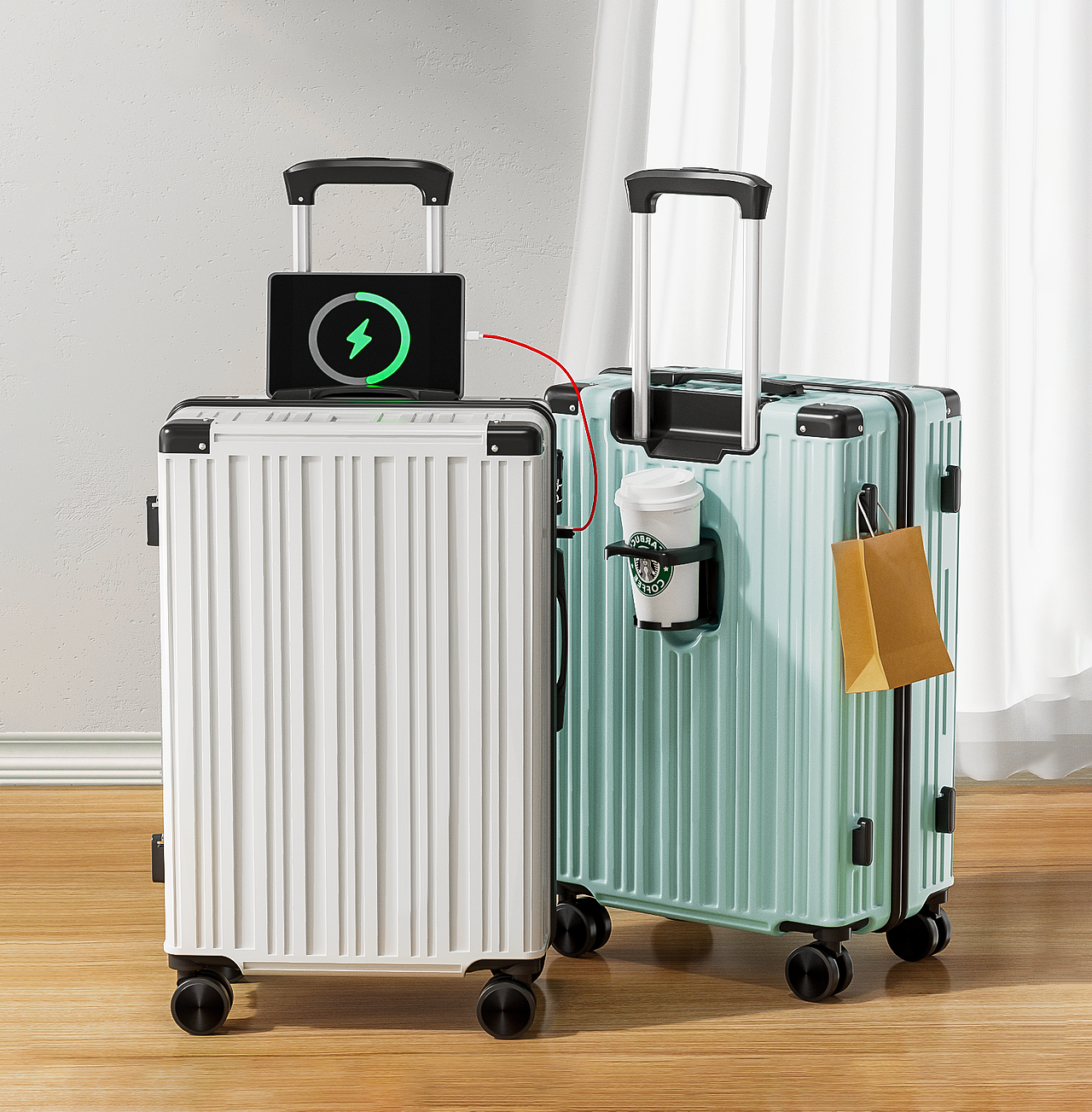 行李箱建模渲染/行李箱拍摄/行李箱模特/行李箱/C4D