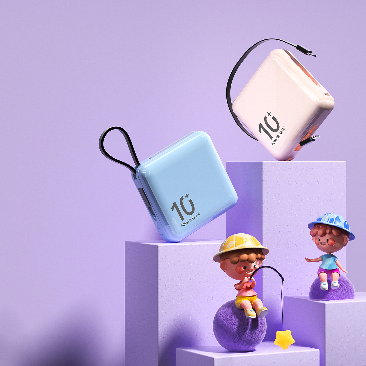 3c产品渲染-充电宝/数据线/充电器详情页（图ZMzUyODI0MjY4） - 电商 - 站酷设计师小熊噜啦原创素材 - 站酷ZCOOL