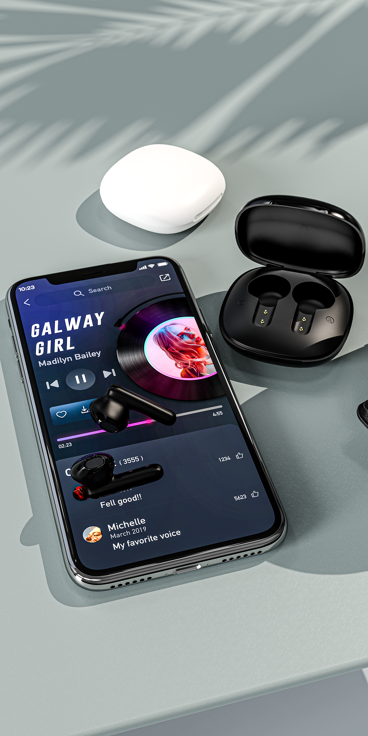 蓝牙耳机渲染,场景图渲染