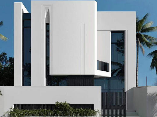 素雅白色简约风别墅