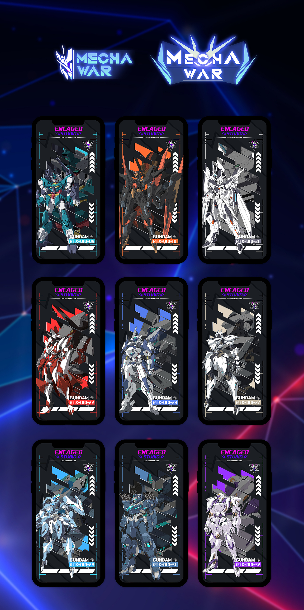 项目原创作品-《Mecha War》（2023）（图ZMzQyMjA0MTU2） - 游戏UI - 站酷设计师S_Leaf原创素材 - 站酷ZCOOL